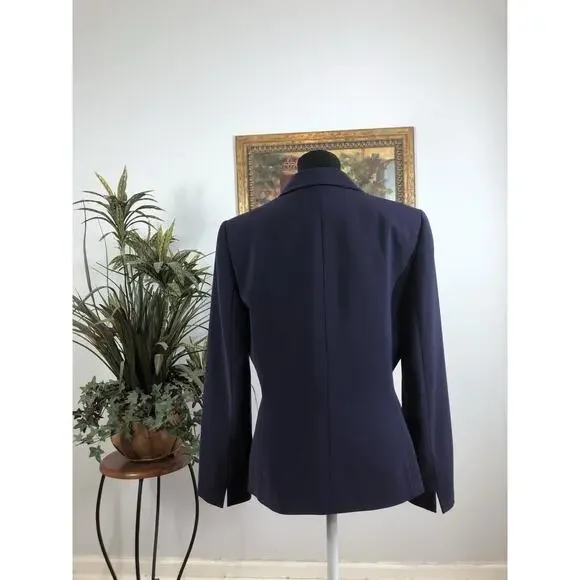 Tahari Arthur S Levine Women Jacket 10 Long Sleeve Clueless Preppy Office Siren - Picture 5 of 11